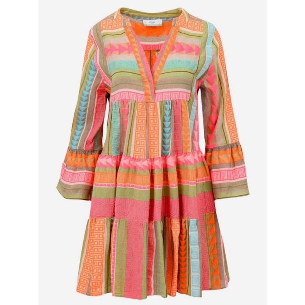 Devotion TWINS Multicolor Long Sleeve Dress